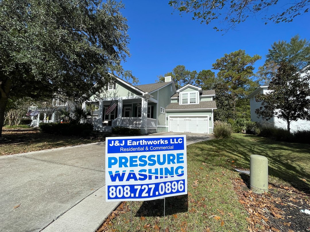 Exceptional Soft Washing Services by J&J Earthworks in Mount Pleasant’s Park West Community